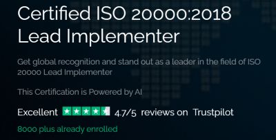 50% Discount GSDC Certified ISO 20000 Lead Implementer