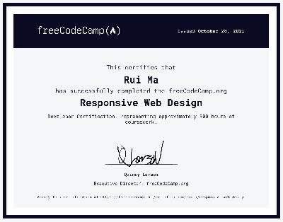 freeCodeCamp Free Certificates