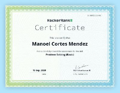 HackerRank Free Certificates