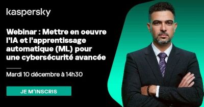 Kaspersky: Mettre en œuvre l'IA et l'apprentissage automatique (ML) pour une cybersécurité avancée